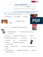 English Worksheet - 1