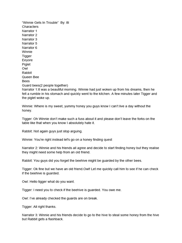 New script pdf beehive