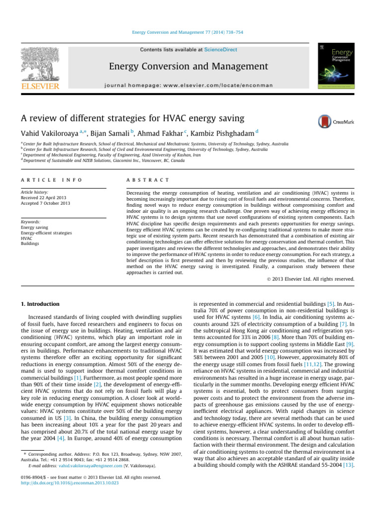 HVAC Energy Saving Strategies Reviewed | PDF | Heat Pump | Air Conditioning