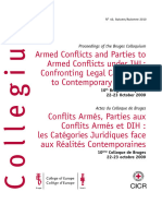 Armed Conflicts and Parties To Armed Conflicts Under IHL - Confronting Legal Categories To Contemporary Realities