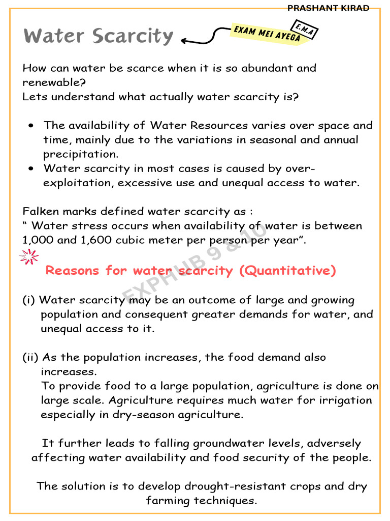 Water Resources (Prashant Kirad) Pages Deleted | PDF | Dam | Water Scarcity