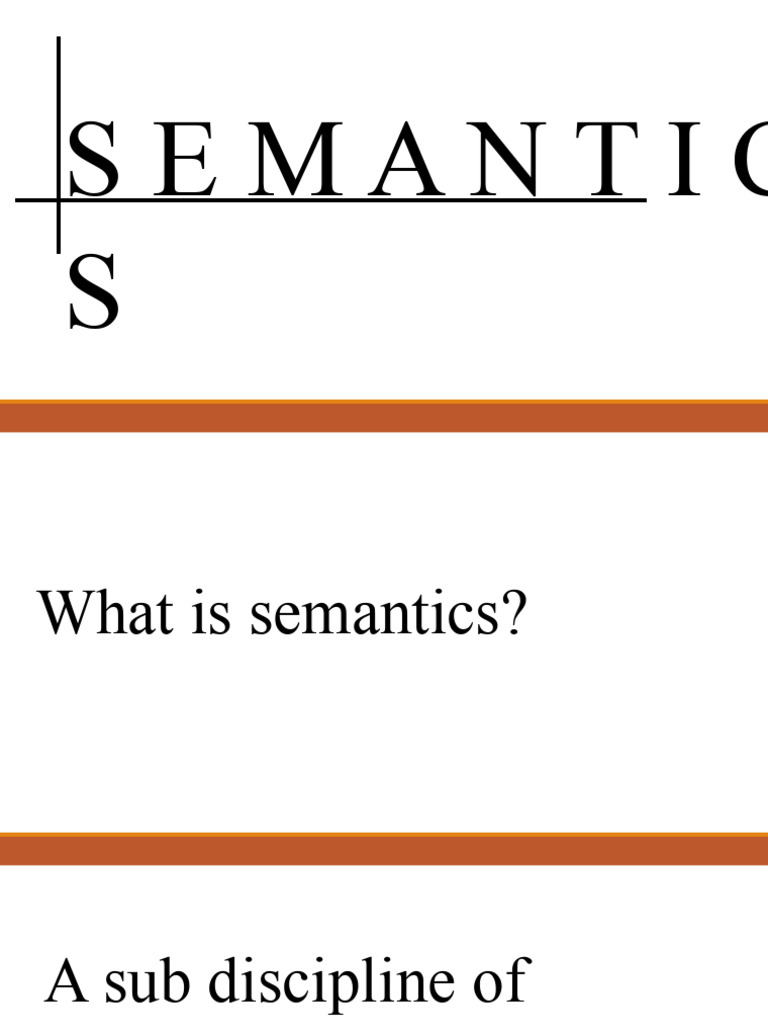 Understanding Semantics: Meaning Types | PDF | Semantics | Linguistics