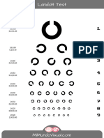 Landolt Test PDF Landolt Chart PDF