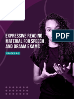 Grades 4-5 - Expressive Reading Material For Speech and Drama Exams - ONLINE