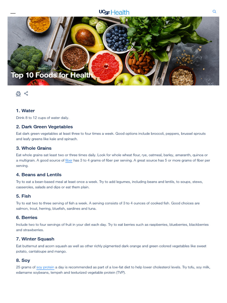 10 GREAT HEALTH FOODS intelligence overview