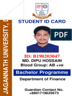 Student Id Card: Bachelor Programme