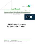 Saudi Aramco Manual: Project Sponsor (PS) Guide For Type C & C1 Projects