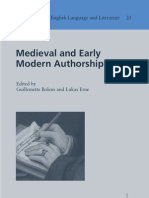 Leseprobe Aus: " Medieval and Early Modern Authorship" Von Guillemette Bolens, Lukas Erne (HRSG.)