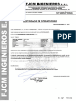 Certificado de Operatividad V5Q814
