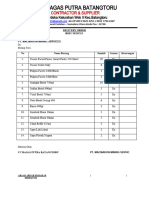 CV - Bagas Putra Batangtoru: Contractor & Supplier