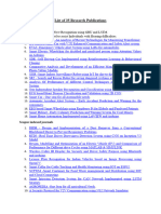 List of 35 Research Publications