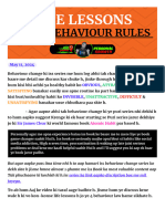 15) .Life Lessons From Behaviour Rules