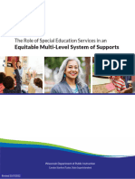 The Role of Special Education Services in An Equitable Multi-Level System of Supports