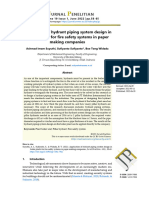 Application of Hydrant Piping System Design in Boiler Plants For Fire Safety Systems in Paper Making Companies