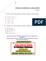 S02.s1 - Ejercicios Inecuaciones Lineales, Cuadráticas y Aplicaciones. (Matematica para Los Negocios)