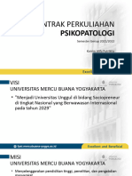 Pertemuan 1 - Kontrak Perkuliahan Psikopatologi