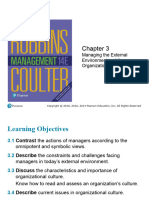 Ch3. Managing The External Environment and The The Organization Culture