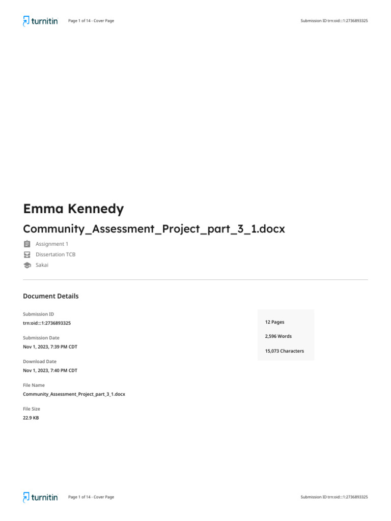 Community Health Project Implementation | PDF | Community | Artificial ...