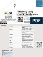 Effectively Using ChatGPT in Education 1