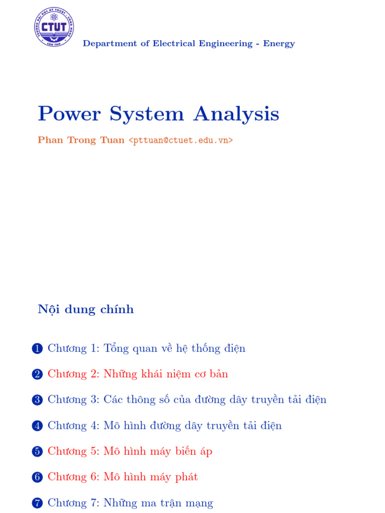 Power System Analysis Slides | PDF