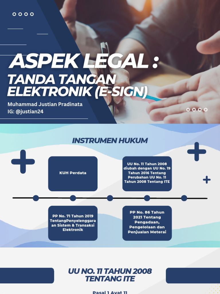 E-Sign dan Regulasi Hukum di Indonesia | PDF
