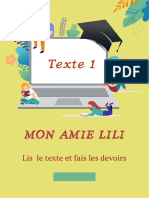 Тexte 1 -Mon amie Lili