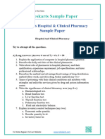 Noteskarts Hospital Clinical Pharmacy Sample Paper by Noteskarts