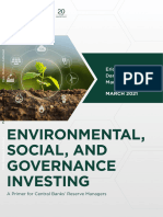 Environmental Social and Governance Investing A Primer For Central Banks Reserve Managers