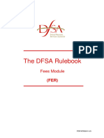Fees Module in DFSA