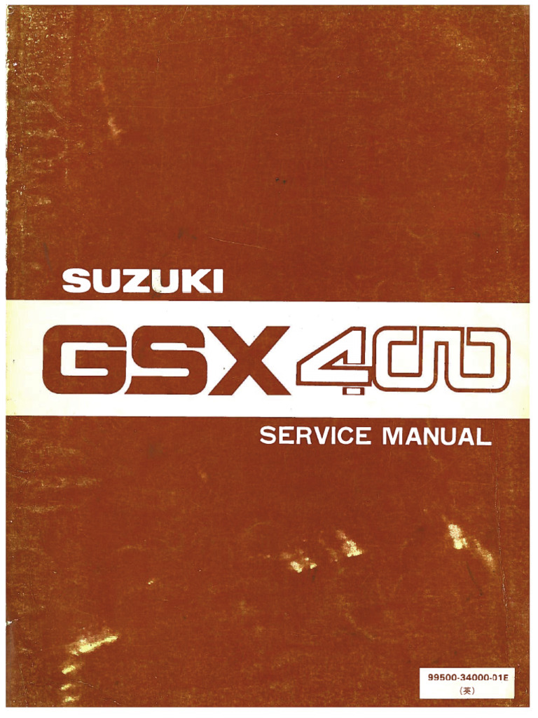GS400 Complete Manual | PDF | Piston | Internal Combustion Engine