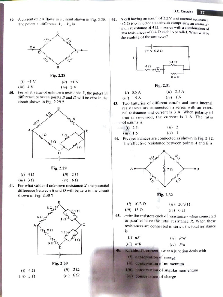 Circuit Analysis and Resistance Calculations | PDF | Series And ...