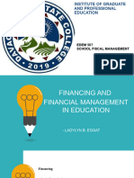 Principles of Financing and Financial Management, Control of Funds and Education Financing at Macro-Level - Group2