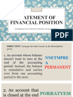 Statement of Financial Position