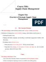 Supply Chain Strategic Management