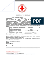 Model Certificat de Atestare Voluntar Crucea Rosie