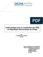 Guide Pratique Pour La Constitution Des ONG en RDC - DRAFT