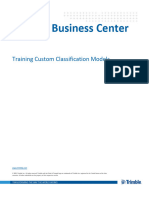 Training Custom Classification Models