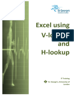 Excel Vlookup and Hlookup