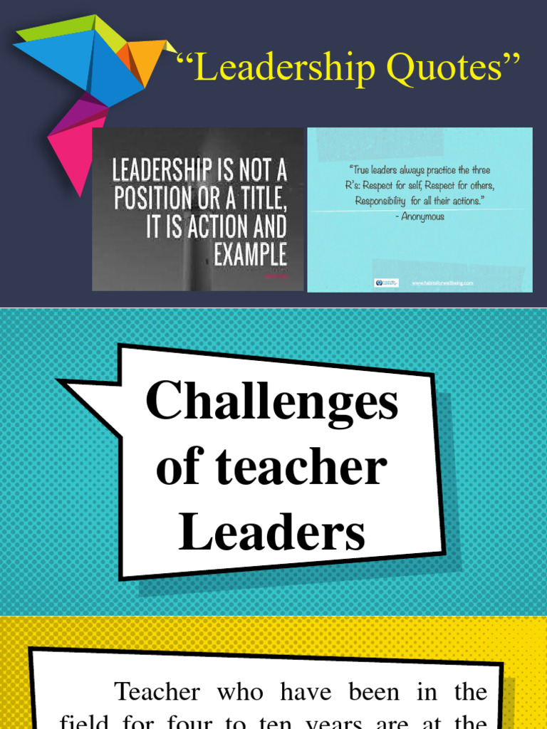 Teacher Leadership Challenges and Growth | PDF | Leadership | Teachers