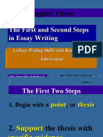 Chap - 003 1st and 2nd Steps in Essay Writing