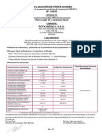 Declaracion de Prestaciones Placa Nopas 27 y 44 Stark