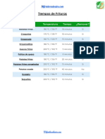 Tiempos-Freidora-De-Aire Tiempos de Frituras
