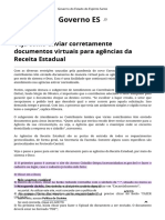 Governo ES - Veja Como Enviar Corretamente Documentos Virtuais para Agências Da Receita Estadual