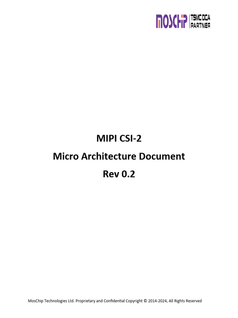 MIPI CSI2 Document Ver2.0 | PDF | Error Detection And Correction ...