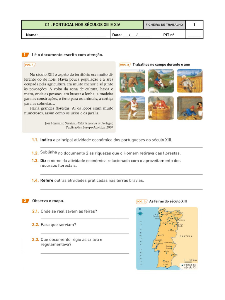 Portugal nos Séculos XIII e XIV | PDF