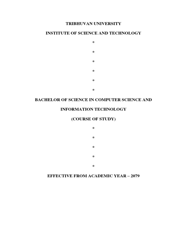 B.Sc. CSIT Program Overview | PDF | Eigenvalues And Eigenvectors | C++