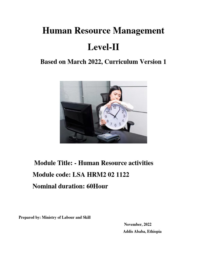Human Resource Management Activities | PDF | Goal | Fax