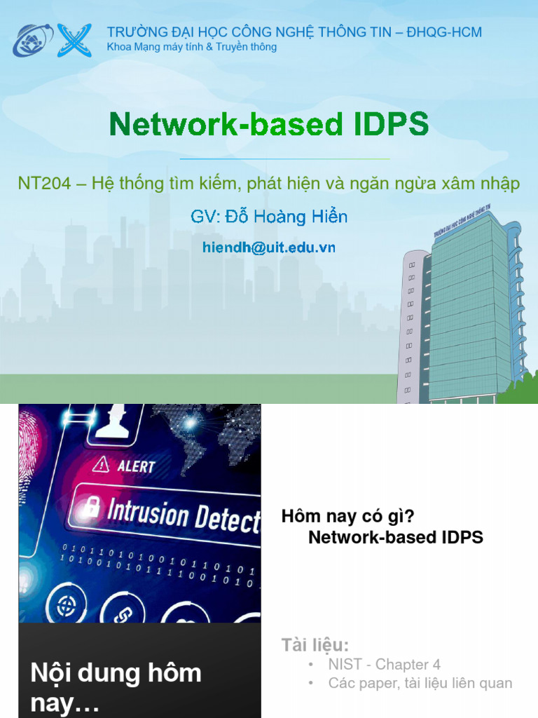 L03 - Network-Based IDPS | PDF
