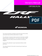 Honda CRF300L Rally Manual