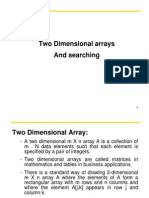 2-Dimensional Arrays and Searching